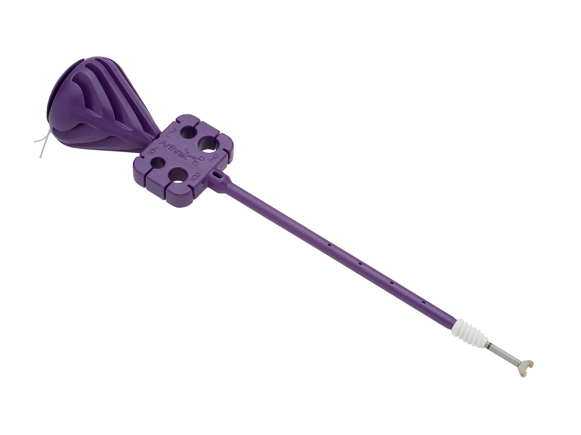 Шовний фіксатор SwiveLock® Tenodesis™, біокомпозитний з роздвоєним PEEK вушком та #2 FiberWire®, 8 x 19.5 мм